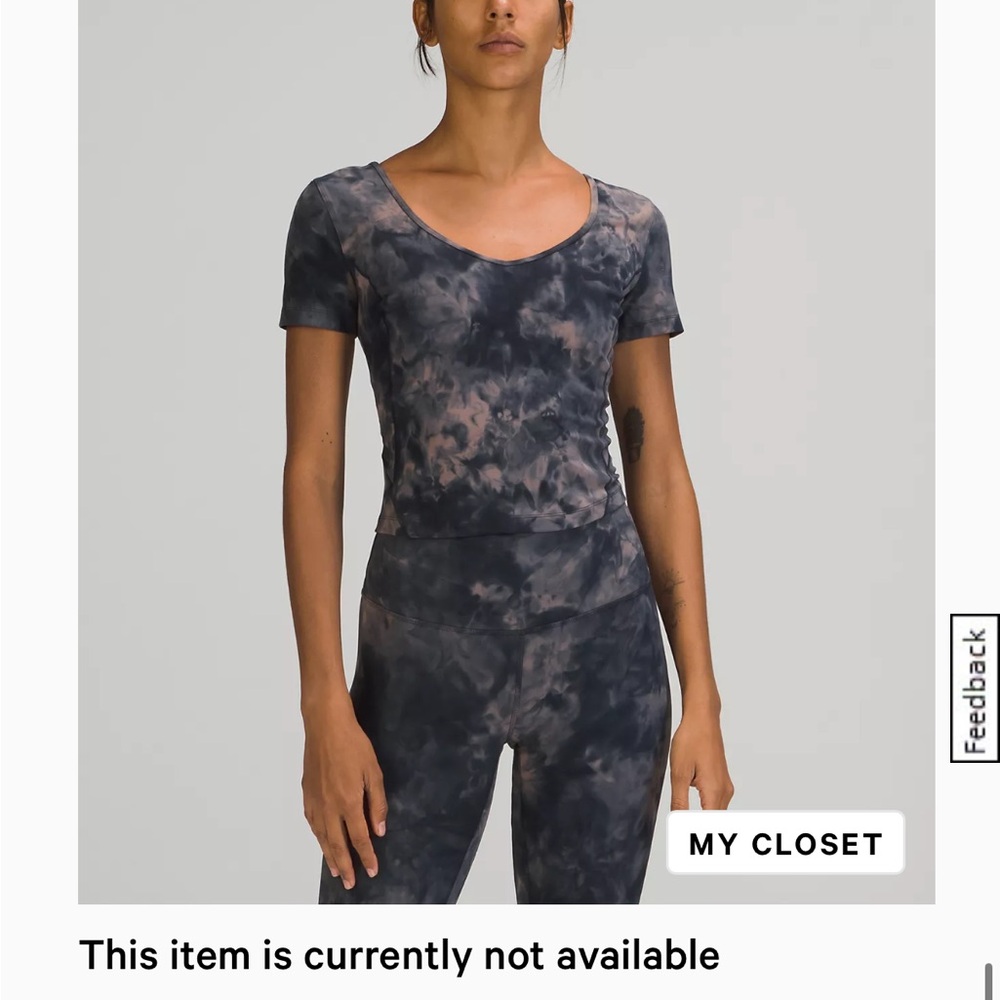 Women's Lululemon Tie-Dye Short Sleeve Top